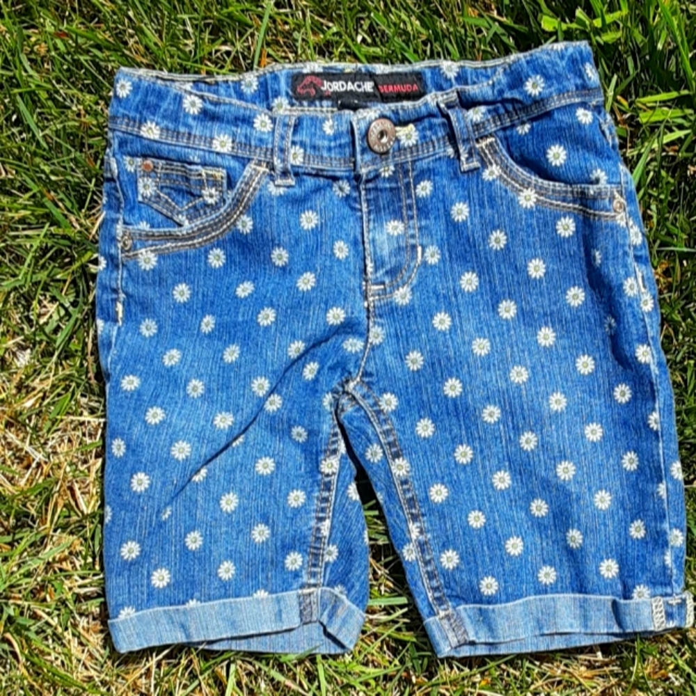 Jordache Mid-Length Denim Bermuda Shorts